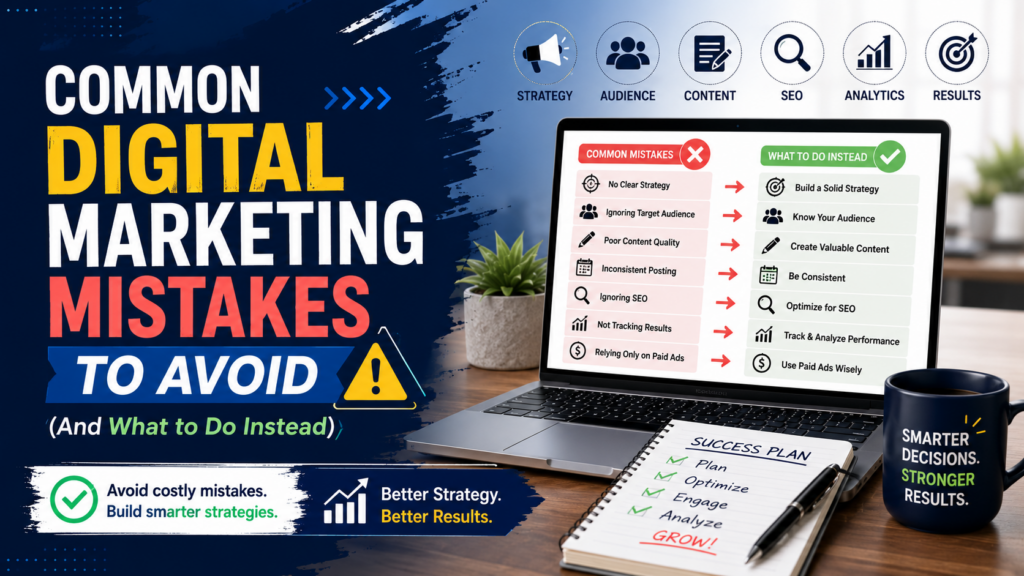 Common Digital Marketing Mistakes to Avoid (And What to Do Instead)